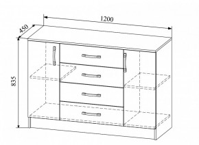 Комод Софи СКМ 1200.1 в Нерюнгри - neryngi.mebelnovo.ru | фото