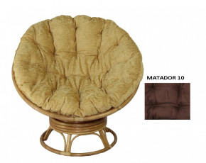 Кресло Papasan Swivel (Ротанг №4, ткань Matador 010) в Нерюнгри - neryngi.mebelnovo.ru | фото