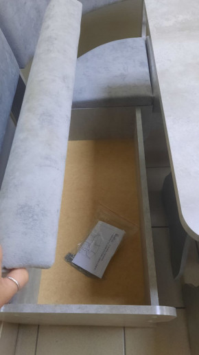 Кухонный уголок Миссия V велюр (цемент) в Нерюнгри - neryngi.mebelnovo.ru | фото