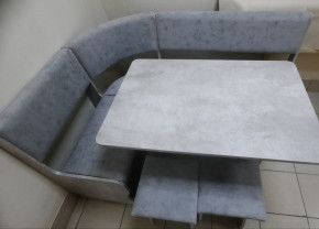 Кухонный уголок Миссия V велюр (цемент) в Нерюнгри - neryngi.mebelnovo.ru | фото