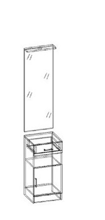 Машенька зеркало с тумбой в Нерюнгри - neryngi.mebelnovo.ru | фото