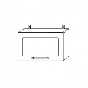 Опера ВПГС 600 шкаф верхний горизонтальный со стеклом в Нерюнгри - neryngi.mebelnovo.ru | фото