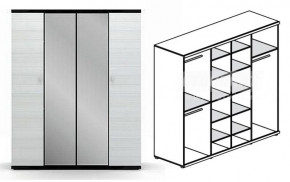 Шкаф 4-х дверный Гретта СБ-207 в Нерюнгри - neryngi.mebelnovo.ru | фото