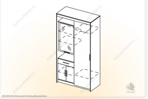 Шкаф Мелисса К-2 (пеликан) в Нерюнгри - neryngi.mebelnovo.ru | фото