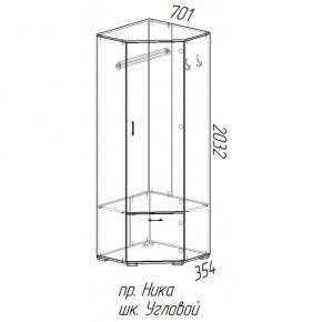 Шкаф угловой Ника в Нерюнгри - neryngi.mebelnovo.ru | фото