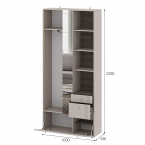 Вешалка с зеркалом Одетта (ВШ1) в Нерюнгри - neryngi.mebelnovo.ru | фото